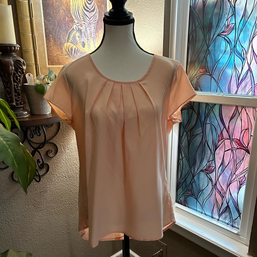 Cato peach blouse